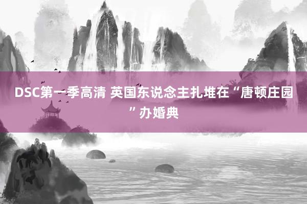 DSC第一季高清 英国东说念主扎堆在“唐顿庄园”办婚典