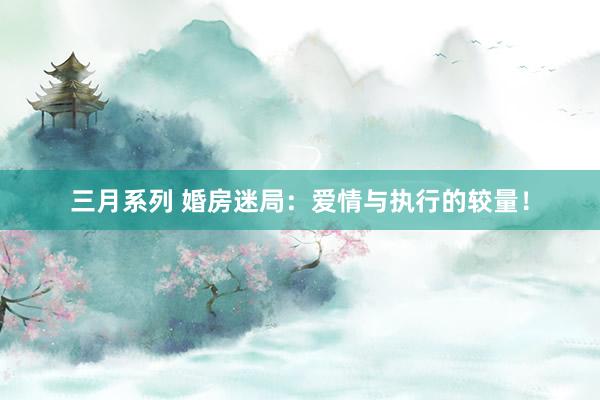 三月系列 婚房迷局：爱情与执行的较量！