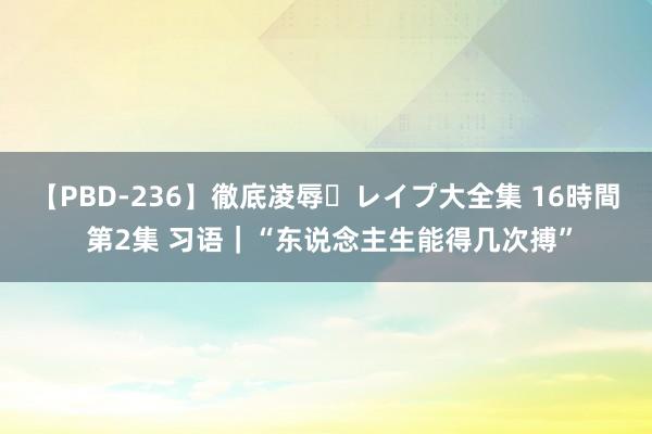 【PBD-236】徹底凌辱・レイプ大全集 16時間 第2集 习语｜“东说念主生能得几次搏”