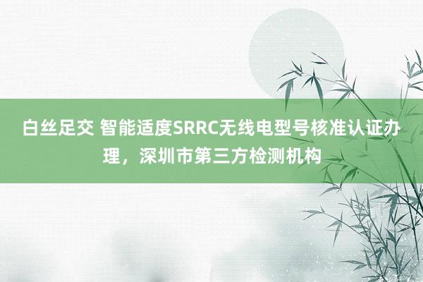 白丝足交 智能适度SRRC无线电型号核准认证办理，深圳市第三方检测机构