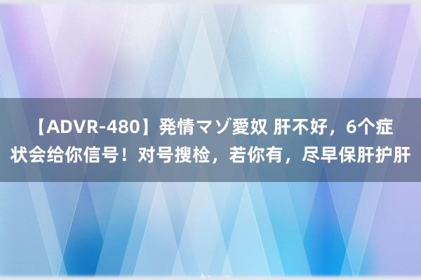 【ADVR-480】発情マゾ愛奴 肝不好，6个症状会给你信号！对号搜检，若你有，尽早保肝护肝