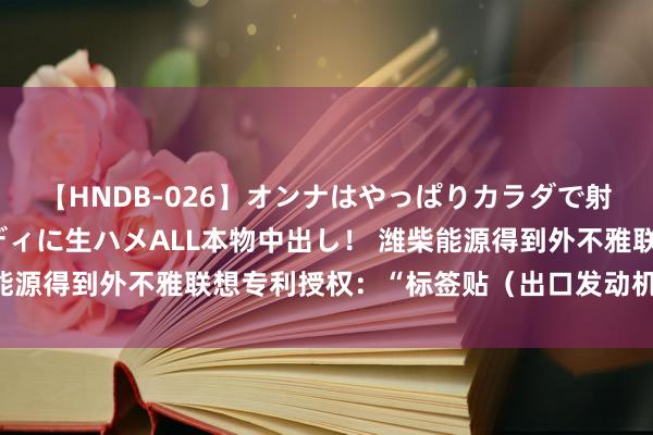 【HNDB-026】オンナはやっぱりカラダで射精する 厳選美巨乳ボディに生ハメALL本物中出し！ 潍柴能源得到外不雅联想专利授权：“标签贴（出口发动机专用油）”