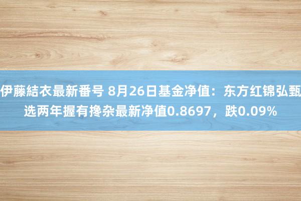 伊藤結衣最新番号 8月26日基金净值：东方红锦弘甄选两年握有搀杂最新净值0.8697，跌0.09%