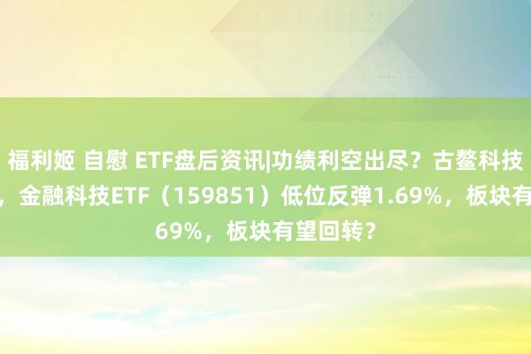 福利姬 自慰 ETF盘后资讯|功绩利空出尽？古鳌科技涨近5%，金融科技ETF（159851）低位反弹1.69%，板块有望回转？