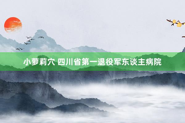 小萝莉穴 四川省第一退役军东谈主病院